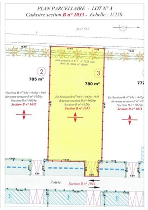 terrain a batir à la vente -   50340  HELLEVILLE, surface 780 m2 vente terrain a batir - UBI437680184